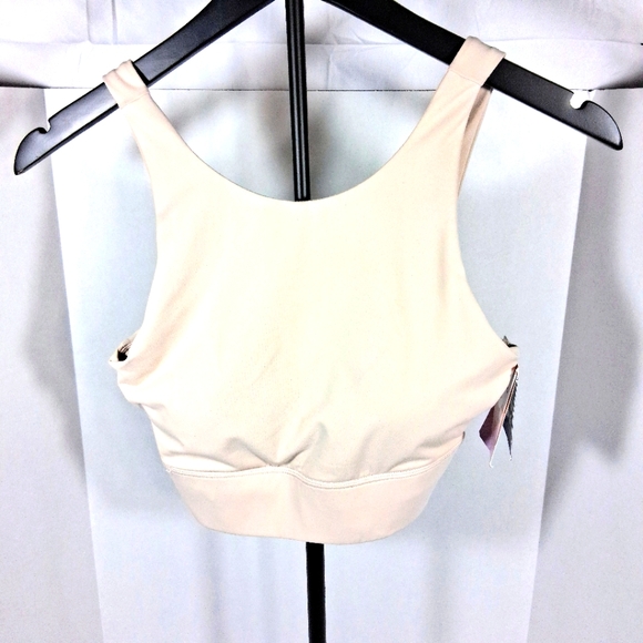 JoyLab Other - JoyLab S 30-32A Longline Cropped Beige Padded Moisture Wicking Sportsbra NWT